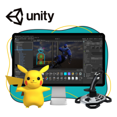 Мир игр на Unity 2D на популярном движке + AI-помощники - КИБЕРшкола программирования для детей, компьютерные курсы для школьников, начинающих и подростков - KIBERone г. Тюмень