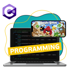 Программирование на C#. Удивительный мир 2D-игр - КИБЕРшкола программирования для детей, компьютерные курсы для школьников, начинающих и подростков - KIBERone г. Тюмень