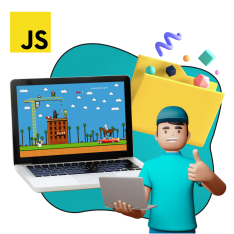 Программирование на JavaScript. Учимся создавать игры! - КИБЕРшкола программирования для детей, компьютерные курсы для школьников, начинающих и подростков - KIBERone г. Тюмень