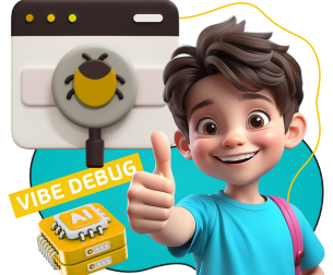 Тестирование & Vibe Debug. Охотники за багами - КИБЕРшкола программирования для детей, компьютерные курсы для школьников, начинающих и подростков - KIBERone г. Тюмень